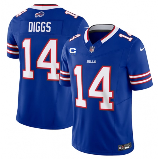 Men Buffalo Bills 14 Stefon Diggs Blue 2023 F U S E With 3 Star C Patch Vapor Untouchable Limited Stitched Jersey Men Buffalo Bills 14 Stefon Diggs Blue 2023 F U S E With 3 Star C Patch Vapor Untouchable Limited Stitched Jersey