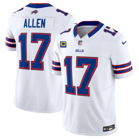 Men Buffalo Bills 17 Josh Allen White 2023 F U S E With 4 Star C Patch Vapor Untouchable Limited Stitched Jersey Men Buffalo Bills 17 Josh Allen White 2023 F U S E With 4 Star C Patch Vapor Untouchable Limited Stitched Jersey