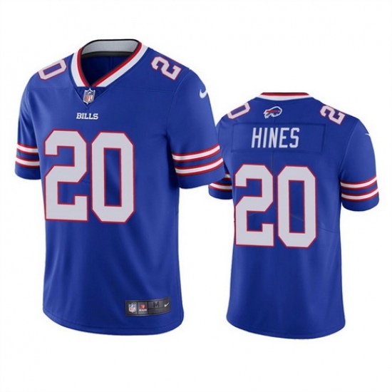 Men Buffalo Bills 20 Nyheim Hines Blue Vapor Untouchable Limited Stitched Jersey Men Buffalo Bills 20 Nyheim Hines Blue Vapor Untouchable Limited Stitched Jersey