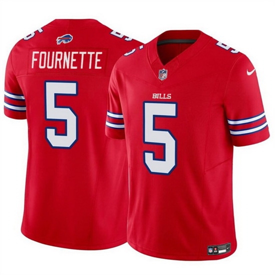 Men Buffalo Bills 5 Leonard Fournette Red Vapor Untouchable Limited Stitched Football Jersey Men Buffalo Bills 5 Leonard Fournette Red Vapor Untouchable Limited Stitched Football Jersey