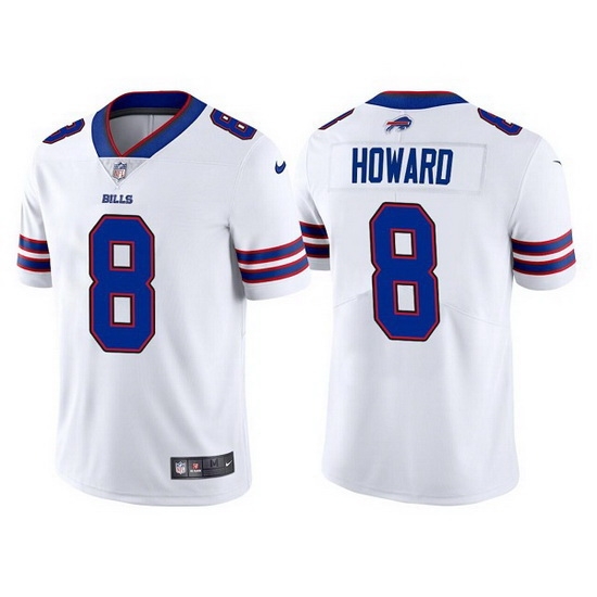 Men Buffalo Bills 8 O J Howard White Vapor Untouchable Limited Stitched jersey Men Buffalo Bills 8 O J Howard White Vapor Untouchable Limited Stitched jersey