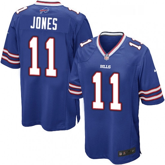 Mens Nike Buffalo Bills 11 Zay Jones Game Royal Blue Team Color NFL Jersey Mens Nike Buffalo Bills 11 Zay Jones Game Royal Blue Team Color NFL Jersey
