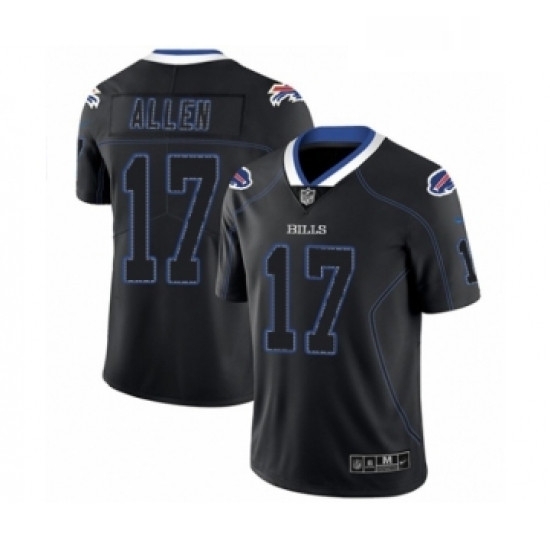 Mens Nike Buffalo Bills 17 Josh Allen Limited Black Lights Out Black Rush NFL Jersey Mens Nike Buffalo Bills 17 Josh Allen Limited Black Lights Out Black Rush NFL Jersey