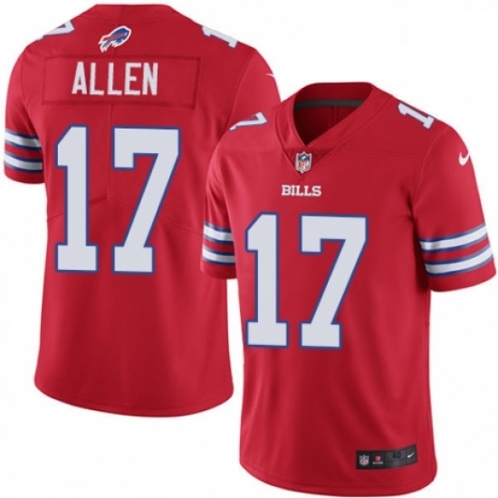 Mens Nike Buffalo Bills 17 Josh Allen Limited Red Rush Vapor Untouchable NFL Jersey Mens Nike Buffalo Bills 17 Josh Allen Limited Red Rush Vapor Untouchable NFL Jersey