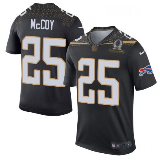 Mens Nike Buffalo Bills 25 LeSean McCoy Elite Black Team Irvin 2016 Pro Bowl NFL Jersey Mens Nike Buffalo Bills 25 LeSean McCoy Elite Black Team Irvin 2016 Pro Bowl NFL Jersey