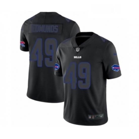 Mens Nike Buffalo Bills 49 Tremaine Edmunds Limited Black Rush Impact NFL Jersey Mens Nike Buffalo Bills 49 Tremaine Edmunds Limited Black Rush Impact NFL Jersey