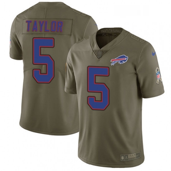 Mens Nike Buffalo Bills 5 Tyrod Taylor Limited Olive 2017 Salute to Service NFL Jersey Mens Nike Buffalo Bills 5 Tyrod Taylor Limited Olive 2017 Salute to Service NFL Jersey