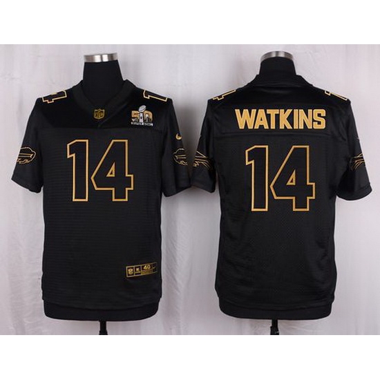 Nike Bills #14 Sammy Watkins Black Mens Stitched NFL Elite Pro Line Gold Collection Jersey Nike Bills #14 Sammy Watkins Black Mens Stitched NFL Elite Pro Line Gold Collection Jersey