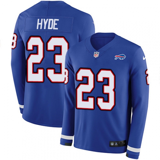 Nike Bills 23 Micah Hyde Royal Blue Team Color Men s Stitched NFL Limited Therma Long Sleeve Jersey Nike Bills 23 Micah Hyde Royal Blue Team Color Men s Stitched NFL Limited Therma Long Sleeve Jersey
