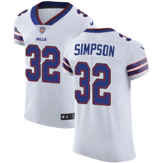 Nike Bills #32 O J Simpson White Mens Stitched NFL Vapor Untouchable Elite Jersey Nike Bills #32 O J Simpson White Mens Stitched NFL Vapor Untouchable Elite Jersey