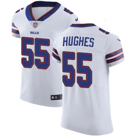 Nike Bills #55 Jerry Hughes White Mens Stitched NFL Vapor Untouchable Elite Jersey Nike Bills #55 Jerry Hughes White Mens Stitched NFL Vapor Untouchable Elite Jersey