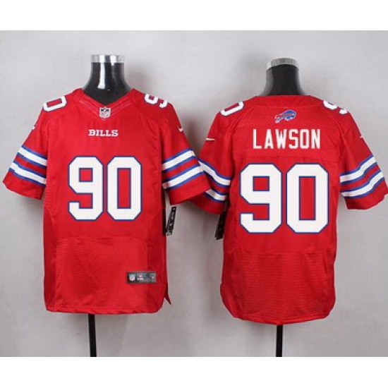 Nike Bills #90 Shaq Lawson Red Mens Stitched NFL Elite Rush Jersey Nike Bills #90 Shaq Lawson Red Mens Stitched NFL Elite Rush Jersey