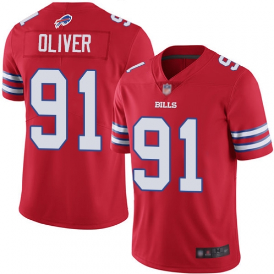 Nike Bills 91 Ed Oliver Red Color Rush Limited Jersey Nike Bills 91 Ed Oliver Red Color Rush Limited Jersey