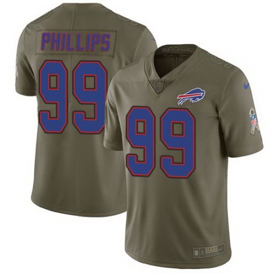 Nike Bills 99 Harrison Phillips Olive Salute To Service Limited Jersey Nike Bills 99 Harrison Phillips Olive Salute To Service Limited Jersey