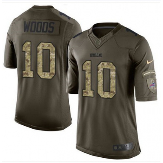 Nike Buffalo Bills #10 Robert Woods Green Men 27s Stitched NFL Limited Salute To Service Jersey Nike Buffalo Bills #10 Robert Woods Green Men 27s Stitched NFL Limited Salute To Service Jersey