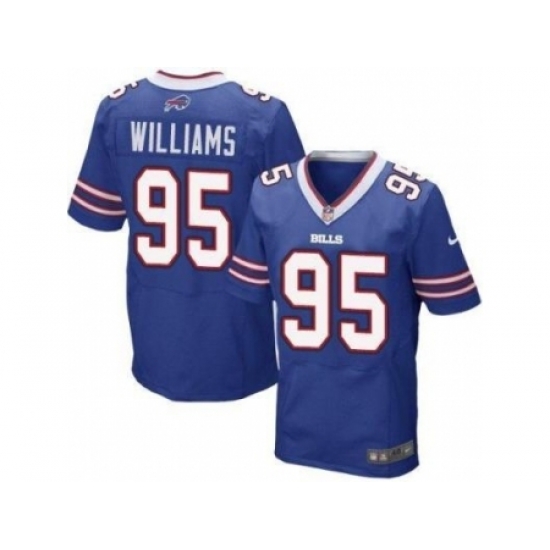 Nike Buffalo Bills 95 Kyle Williams Blue Elite NFL Jersey Nike Buffalo Bills 95 Kyle Williams Blue Elite NFL Jersey