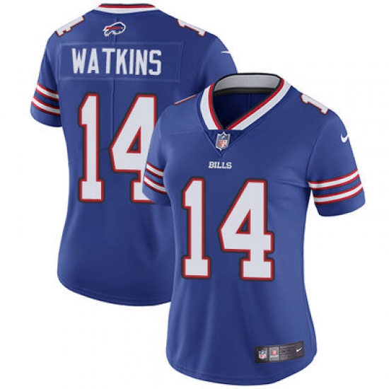 Nike Bills #14 Sammy Watkins Royal Blue Team Color Womens Stitched NFL Vapor Untouchable Limited Jersey Nike Bills #14 Sammy Watkins Royal Blue Team Color Womens Stitched NFL Vapor Untouchable Limited Jersey