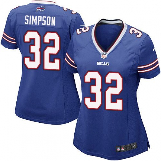 Nike Bills #32 O J Simpson Royal Blue Team Color Womens Stitched NFL Elite Jersey Nike Bills #32 O J Simpson Royal Blue Team Color Womens Stitched NFL Elite Jersey