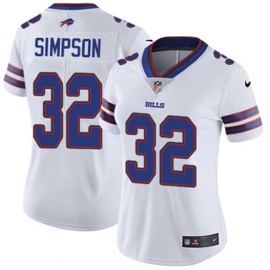 Nike Bills #32 O J Simpson White Womens Stitched NFL Vapor Untouchable Limited Jersey Nike Bills #32 O J Simpson White Womens Stitched NFL Vapor Untouchable Limited Jersey