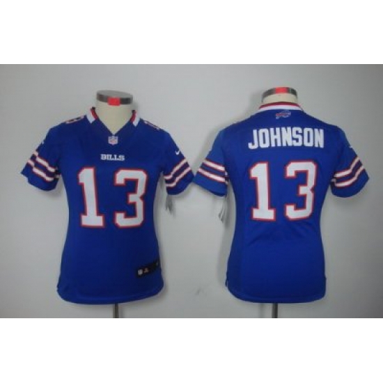 Nike Women Buffalo Bills #13 Johnson Blue Color Limited Jerseys Nike Women Buffalo Bills #13 Johnson Blue Color Limited Jerseys