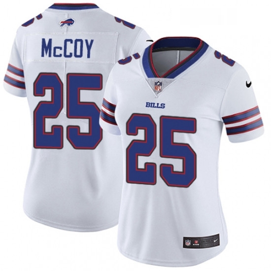Womens Nike Buffalo Bills 25 LeSean McCoy White Vapor Untouchable Limited Player NFL Jersey Womens Nike Buffalo Bills 25 LeSean McCoy White Vapor Untouchable Limited Player NFL Jersey