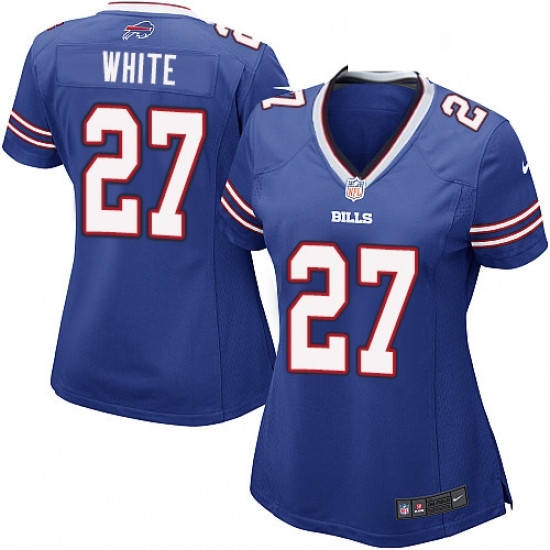 Womens Nike Buffalo Bills 27 TreDavious White Game Royal Blue Team Color NFL Jersey Womens Nike Buffalo Bills 27 TreDavious White Game Royal Blue Team Color NFL Jersey