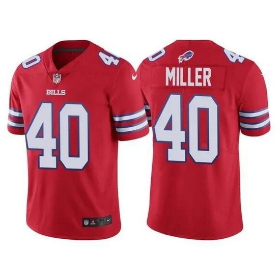 Youth Buffalo Bills 40 Von Miller Red Vapor Untouchable Limited Stitched Jersey Youth Buffalo Bills 40 Von Miller Red Vapor Untouchable Limited Stitched Jersey