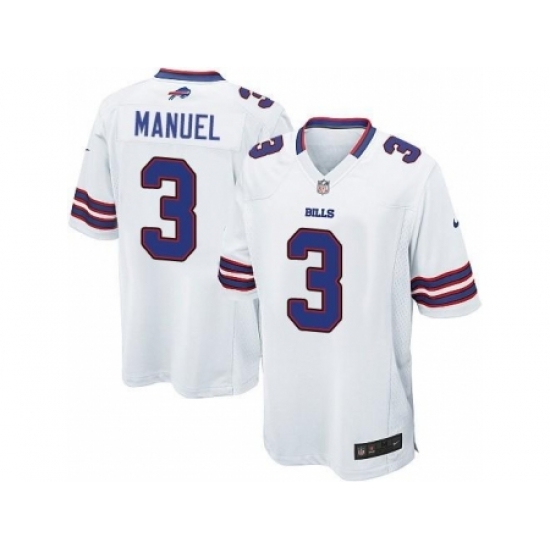 Youth Nike Buffalo Bills 3 EJ Manuel White NFL Jerseys Youth Nike Buffalo Bills 3 EJ Manuel White NFL Jerseys