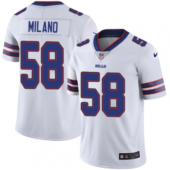 Youth Nike Buffalo Bills #58 Matt Milano White Vapor Untouchable Limited Player NFL Jersey Youth Nike Buffalo Bills #58 Matt Milano White Vapor Untouchable Limited Player NFL Jersey