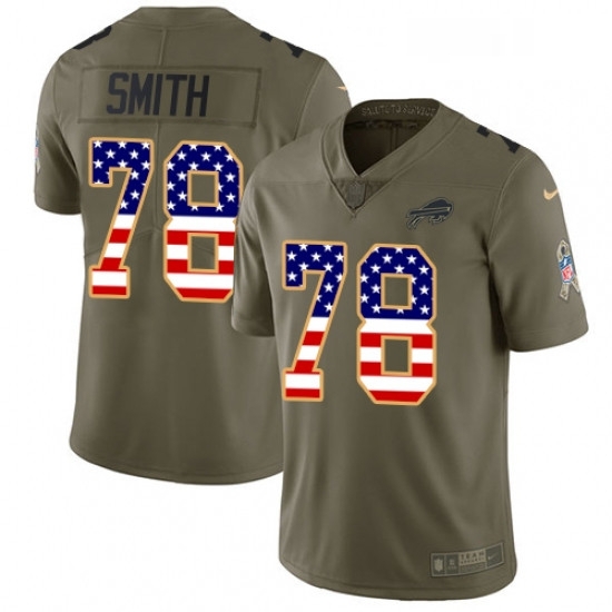 Youth Nike Buffalo Bills 78 Bruce Smith Limited OliveUSA Flag 2017 Salute to Service NFL Jersey Youth Nike Buffalo Bills 78 Bruce Smith Limited OliveUSA Flag 2017 Salute to Service NFL Jersey