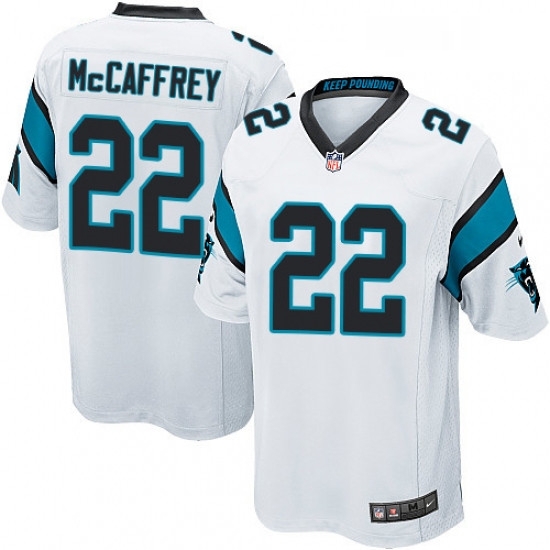 Mens Nike Carolina Panthers 22 Christian McCaffrey Game White NFL Jersey Mens Nike Carolina Panthers 22 Christian McCaffrey Game White NFL Jersey