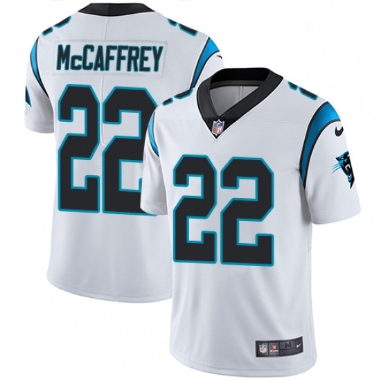 Mens Nike Carolina Panthers 22 Christian McCaffrey White Vapor Untouchable Limited Player NFL Jersey Mens Nike Carolina Panthers 22 Christian McCaffrey White Vapor Untouchable Limited Player NFL Jersey