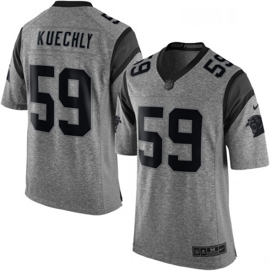 Mens Nike Carolina Panthers 59 Luke Kuechly Limited Gray Gridiron NFL Jersey Mens Nike Carolina Panthers 59 Luke Kuechly Limited Gray Gridiron NFL Jersey