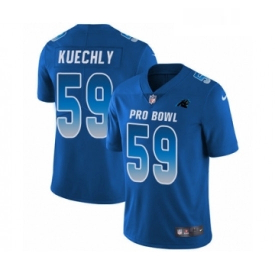 Mens Nike Carolina Panthers 59 Luke Kuechly Limited Royal Blue NFC 2019 Pro Bowl NFL Jersey Mens Nike Carolina Panthers 59 Luke Kuechly Limited Royal Blue NFC 2019 Pro Bowl NFL Jersey