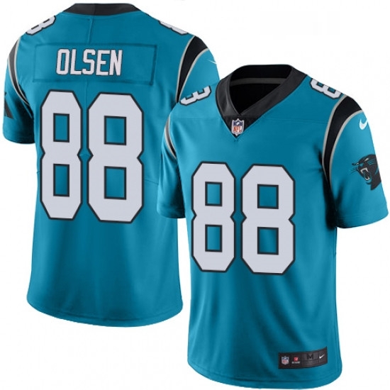 Mens Nike Carolina Panthers 88 Greg Olsen Limited Blue Rush Vapor Untouchable NFL Jersey Mens Nike Carolina Panthers 88 Greg Olsen Limited Blue Rush Vapor Untouchable NFL Jersey