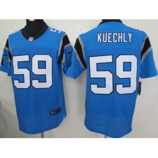 Nike Carolina Panthers 59 Kuechly Blue Elite NFL Jersey Nike Carolina Panthers 59 Kuechly Blue Elite NFL Jersey