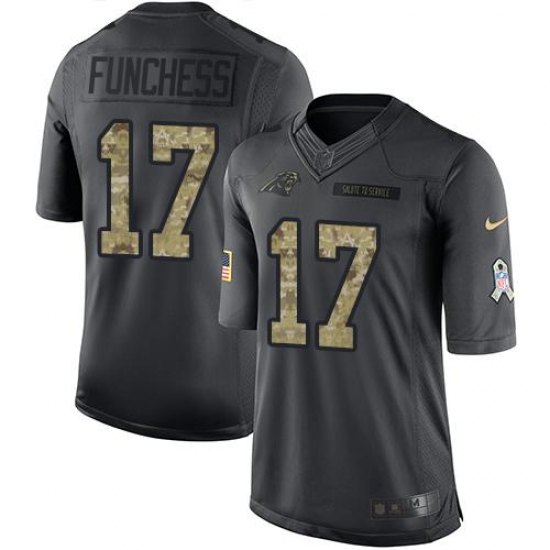 Nike Panthers #17 Devin Funchess Black Mens Stitched NFL Limited 2016 Salute to Service Jersey Nike Panthers #17 Devin Funchess Black Mens Stitched NFL Limited 2016 Salute to Service Jersey