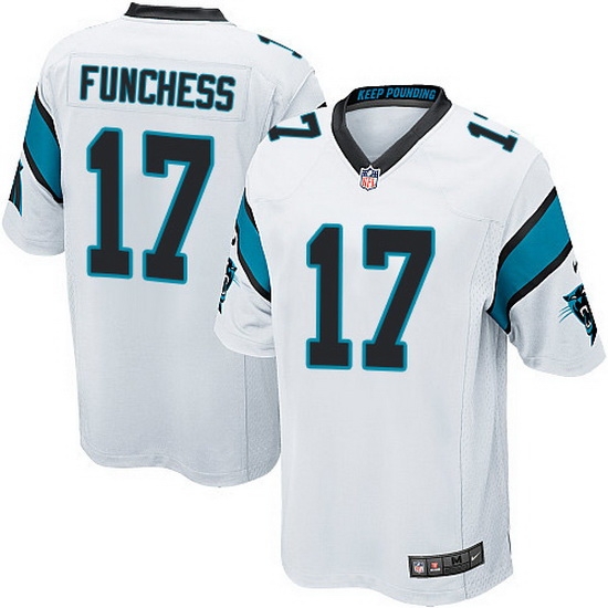 Nike Panthers #17 Devin Funchess White Team Color Mens Stitched NFL Elite Jersey Nike Panthers #17 Devin Funchess White Team Color Mens Stitched NFL Elite Jersey