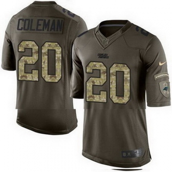 Nike Panthers #20 Kurt Coleman Green Mens Stitched NFL Limited Salute to Service Jersey Nike Panthers #20 Kurt Coleman Green Mens Stitched NFL Limited Salute to Service Jersey