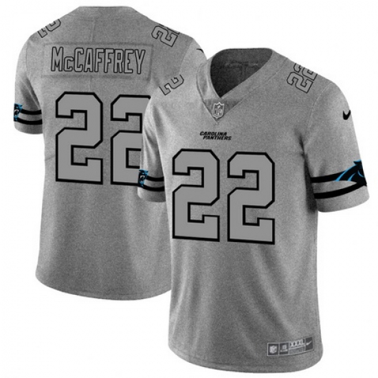Nike Panthers 22 Christian McCaffrey 2019 Gray Gridiron Gray Vapor Untouchable Limited Jersey Nike Panthers 22 Christian McCaffrey 2019 Gray Gridiron Gray Vapor Untouchable Limited Jersey