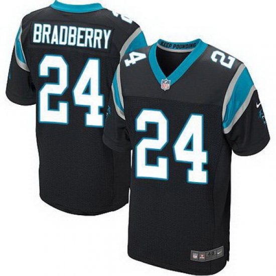 Nike Panthers #24 James Bradberry Black Team Color Mens Stitched NFL Elite Jersey Nike Panthers #24 James Bradberry Black Team Color Mens Stitched NFL Elite Jersey