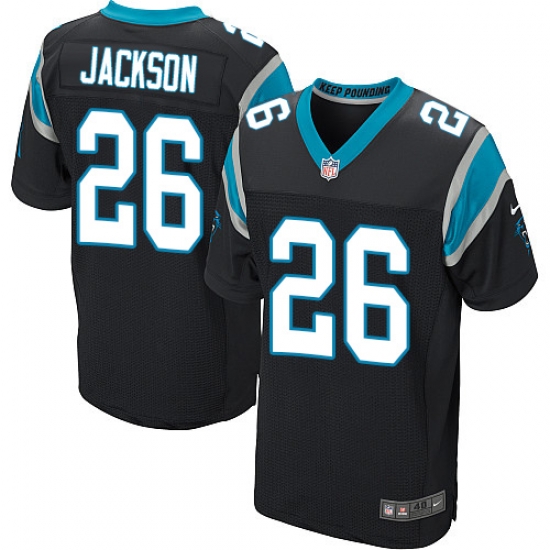 Nike Panthers #26 Donte Jackson Black Team Color Mens Stitched NFL Elite Jersey Nike Panthers #26 Donte Jackson Black Team Color Mens Stitched NFL Elite Jersey