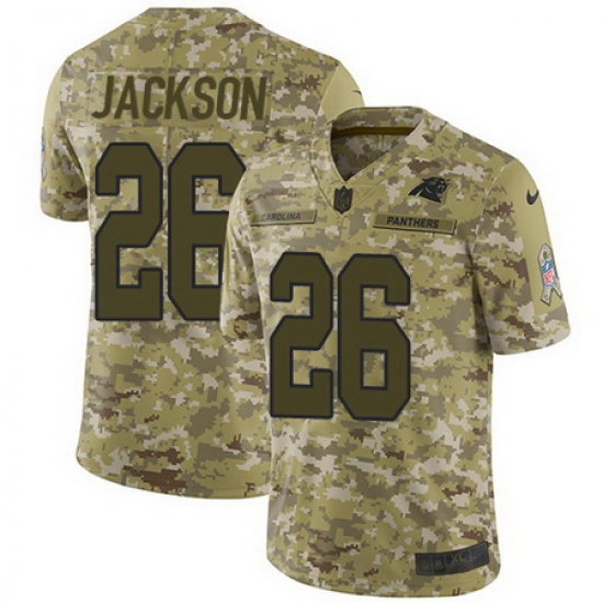 Nike Panthers #26 Donte Jackson Camo Mens Stitched NFL Limited 2018 Salute To Service Jersey Nike Panthers #26 Donte Jackson Camo Mens Stitched NFL Limited 2018 Salute To Service Jersey