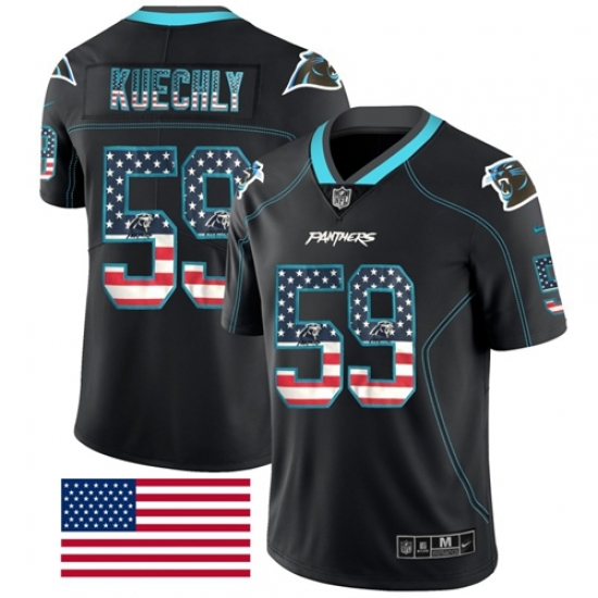 Nike Panthers #59 Luke Kuechly Black Mens Stitched NFL Limited Rush USA Flag Jersey Nike Panthers #59 Luke Kuechly Black Mens Stitched NFL Limited Rush USA Flag Jersey