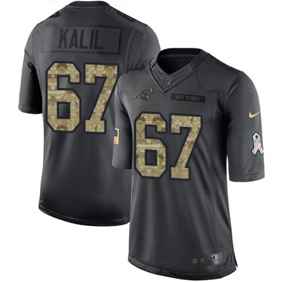 Nike Panthers #67 Ryan Kalil Black Mens Stitched NFL Limited 2016 Salute to Service Jersey Nike Panthers #67 Ryan Kalil Black Mens Stitched NFL Limited 2016 Salute to Service Jersey