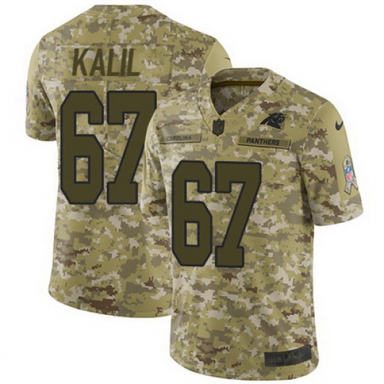 Nike Panthers #67 Ryan Kalil Camo Mens Stitched NFL Limited 2018 Salute To Service Jersey Nike Panthers #67 Ryan Kalil Camo Mens Stitched NFL Limited 2018 Salute To Service Jersey