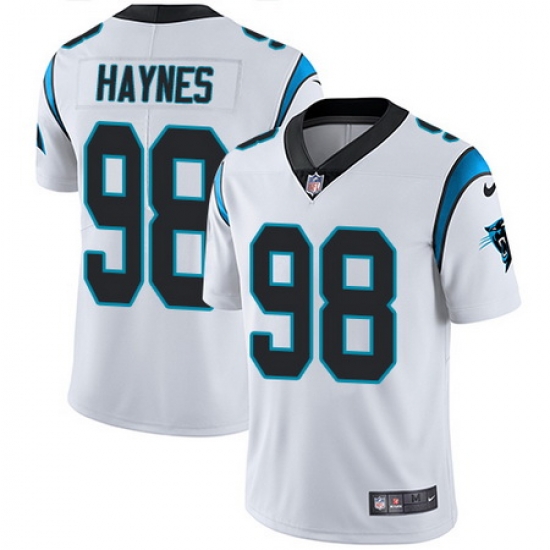 Nike Panthers #98 Marquis Haynes White Mens Stitched NFL Vapor Untouchable Limited Jersey Nike Panthers #98 Marquis Haynes White Mens Stitched NFL Vapor Untouchable Limited Jersey