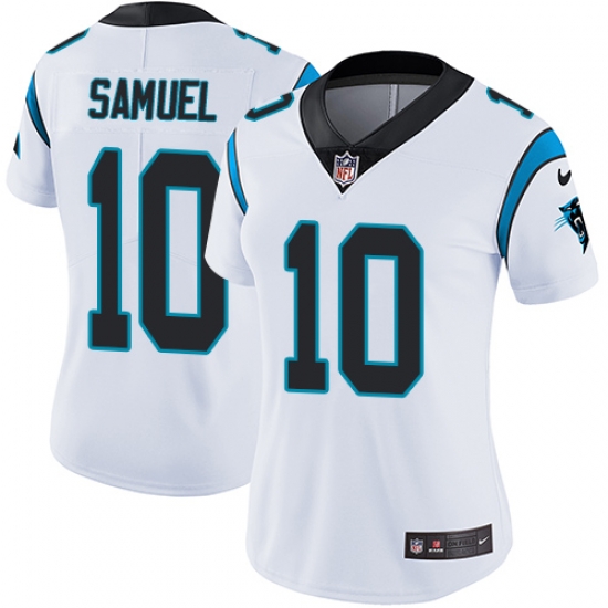 Nike Panthers #10 Curtis Samuel White Womens Stitched NFL Vapor Untouchable Limited Jersey Nike Panthers #10 Curtis Samuel White Womens Stitched NFL Vapor Untouchable Limited Jersey