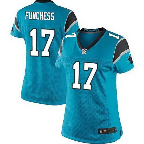 Nike Panthers #17 Devin Funchess Blue Alternate Womens Stitched NFL Elite Jersey Nike Panthers #17 Devin Funchess Blue Alternate Womens Stitched NFL Elite Jersey