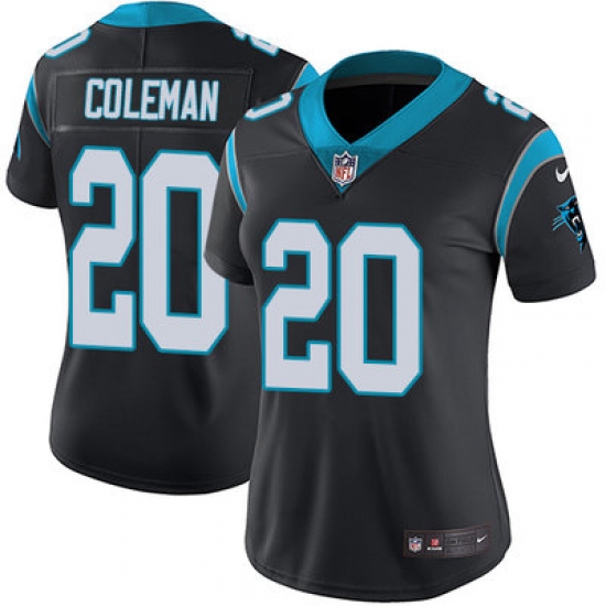 Nike Panthers #20 Kurt Coleman Black Team Color Womens Stitched NFL Vapor Untouchable Limited Jersey Nike Panthers #20 Kurt Coleman Black Team Color Womens Stitched NFL Vapor Untouchable Limited Jersey